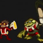 Awesomenautes Froggy G  & Sheriff Lonestar Concept Art